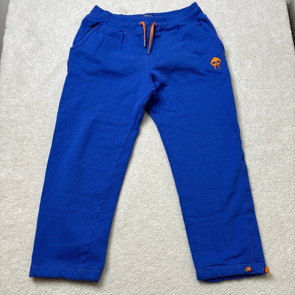Mf Doom Gas Drawls Graffiti Artist Joggers Sweatpants Large Blue Independent Rap